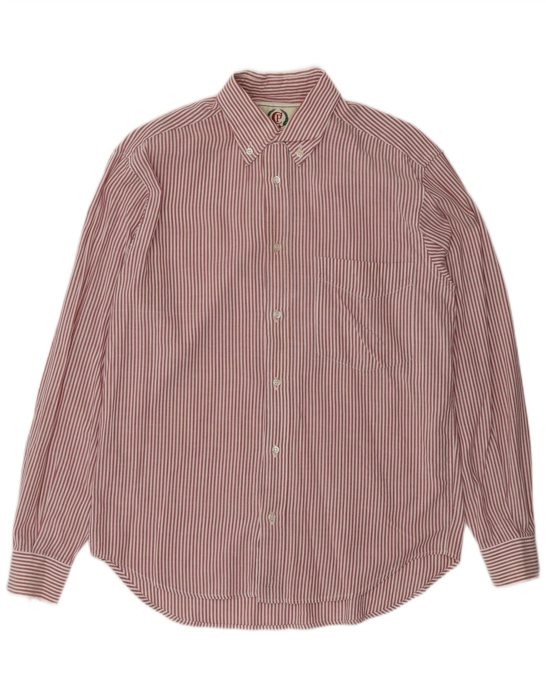 PEROSINO Camicia Uomo Gessato Medio Rosso