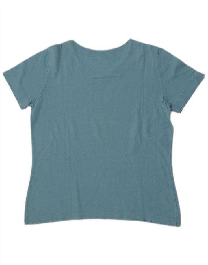 T-shirt da donna Lacoste taglia 44 grande in cotone blu