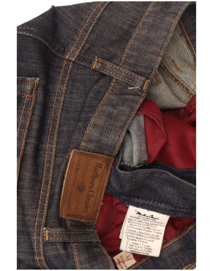 Jeans dritti da donna Marlboro Classics W31 L28 cotone blu