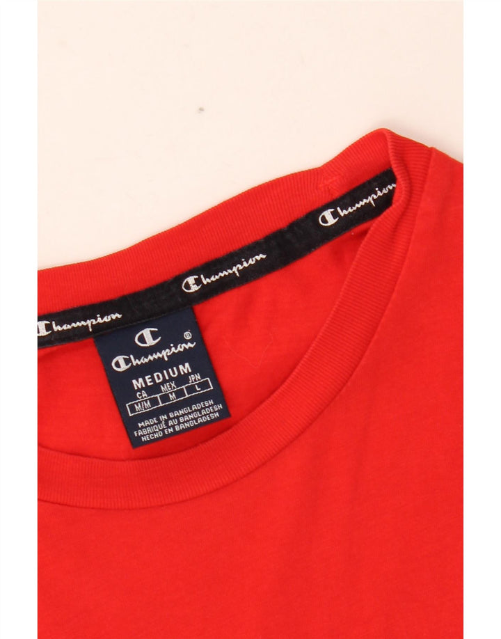 T-shirt grafica da uomo CHAMPION Top rosso medio