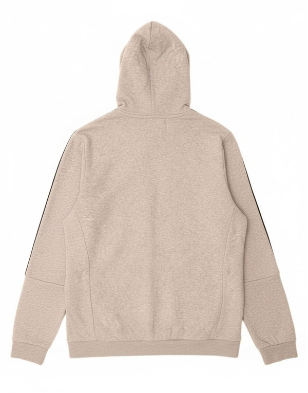 Felpa con cappuccio da uomo Adidas Large in cotone chiazzato grigio