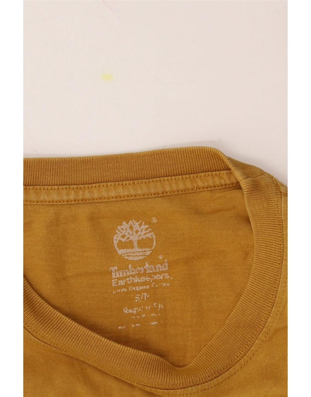 TIMBERLAND Mens Earthkeepers Regular Fit Graphic T-Shirt Top Small Yellow Vintage Timberland and Second-Hand Timberland from Messina Hembry 