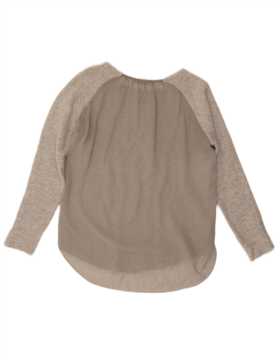 Top Zara da donna a maniche lunghe UK 12 Grigio medio