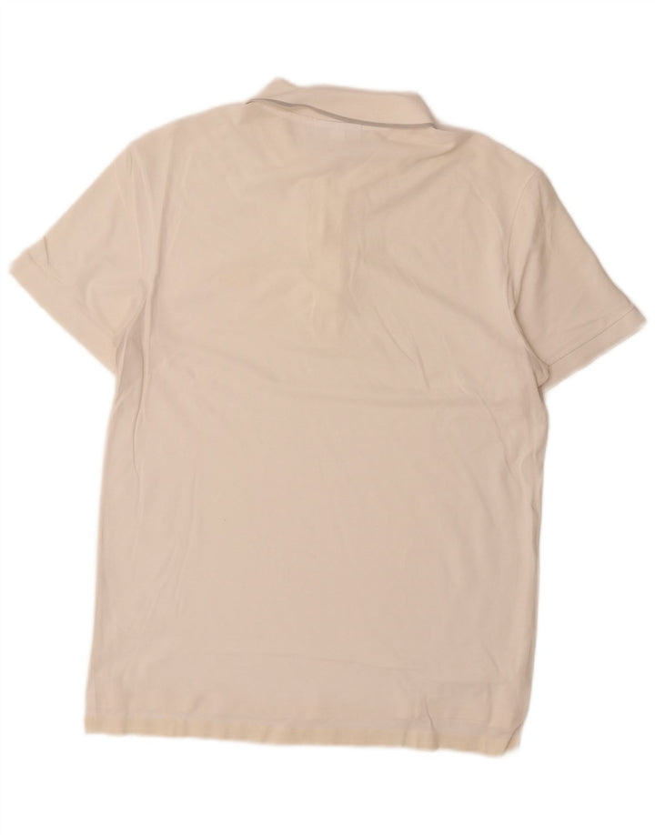 Polo Lacoste da uomo vestibilità regolare taglia 4 media bianca