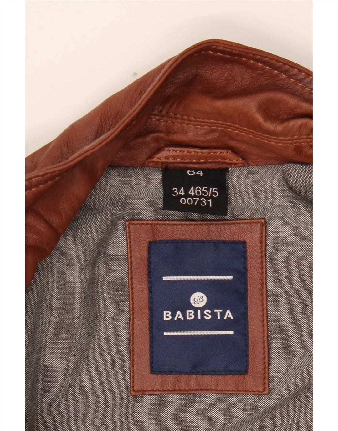 Giacca in pelle da uomo Babista EU 64 7XL Pelle marrone