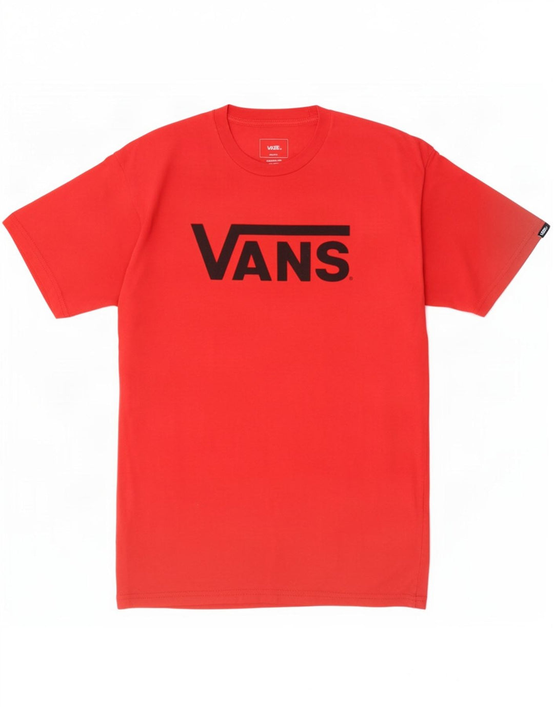 T-shirt grafica da uomo con vestibilità classica Vans, maglietta rossa media, in cotone