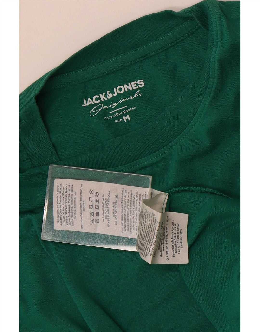 T-shirt regolare da uomo Jack & Jones Top in cotone verde medio