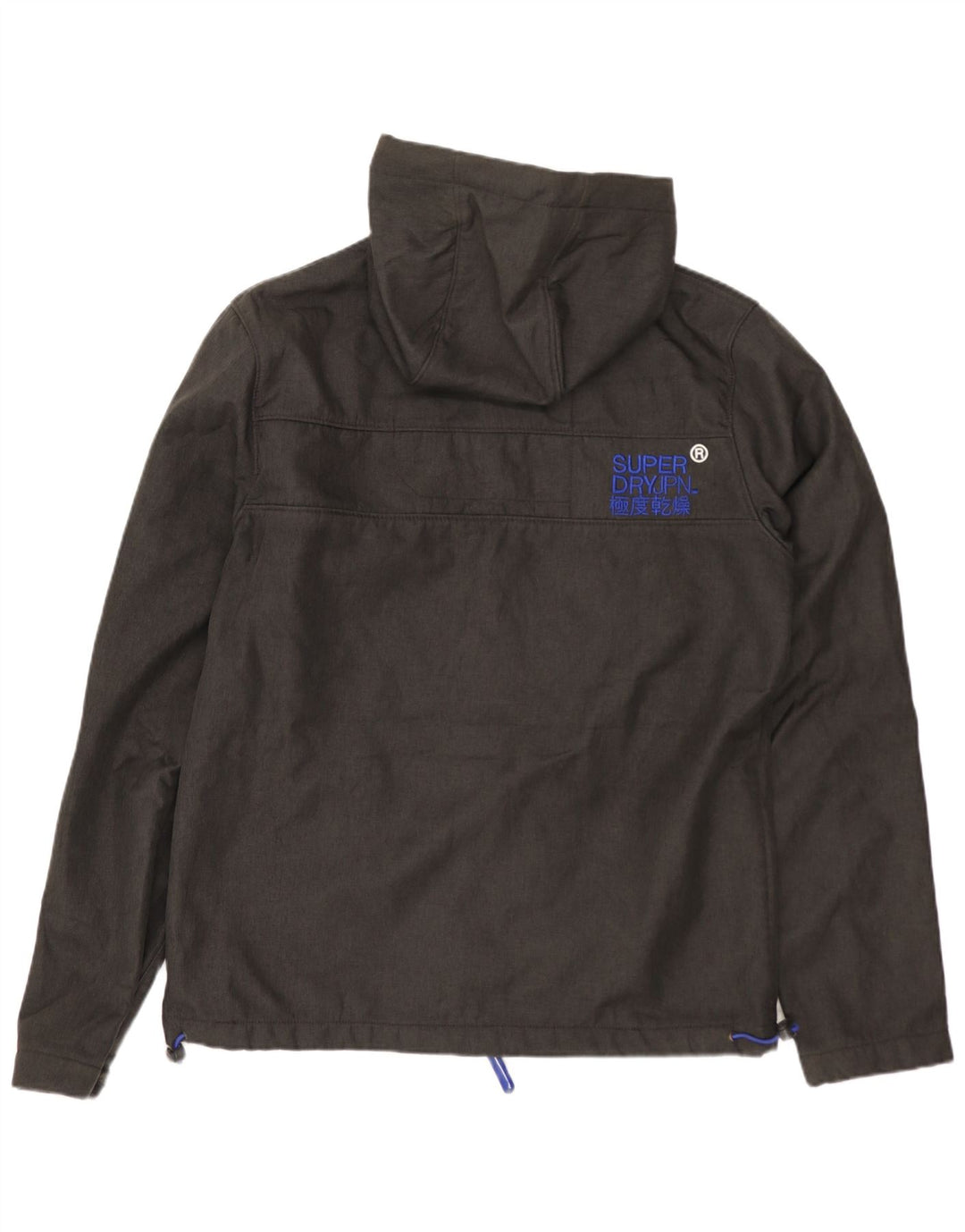 Giacca a vento con cappuccio da uomo SUPERDRY The Windtrekker UK 38 Grigio medio