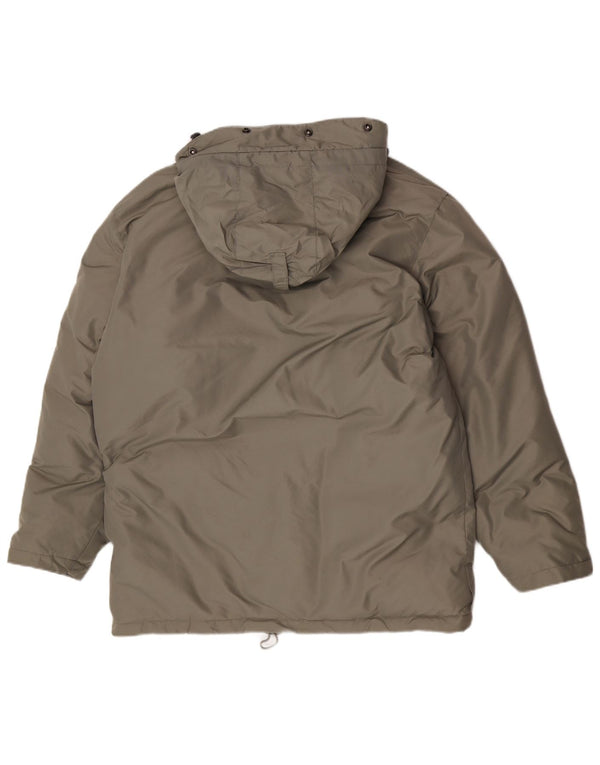 Cappotto imbottito con cappuccio da uomo Gas UK 38 Medio nylon kaki invernale