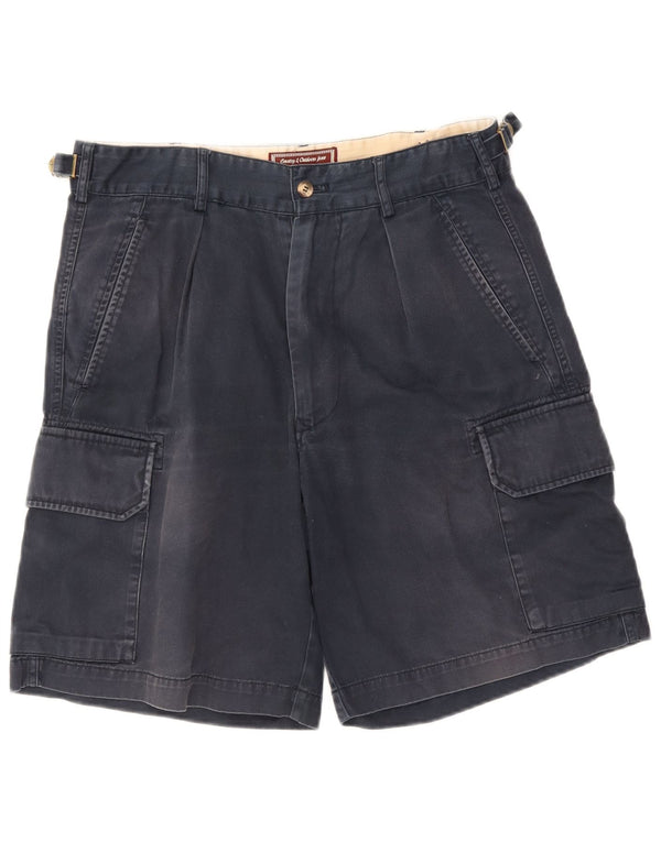 Pantaloncini cargo da uomo Marlboro Classics EU 48 Medium W32 Cotone blu navy