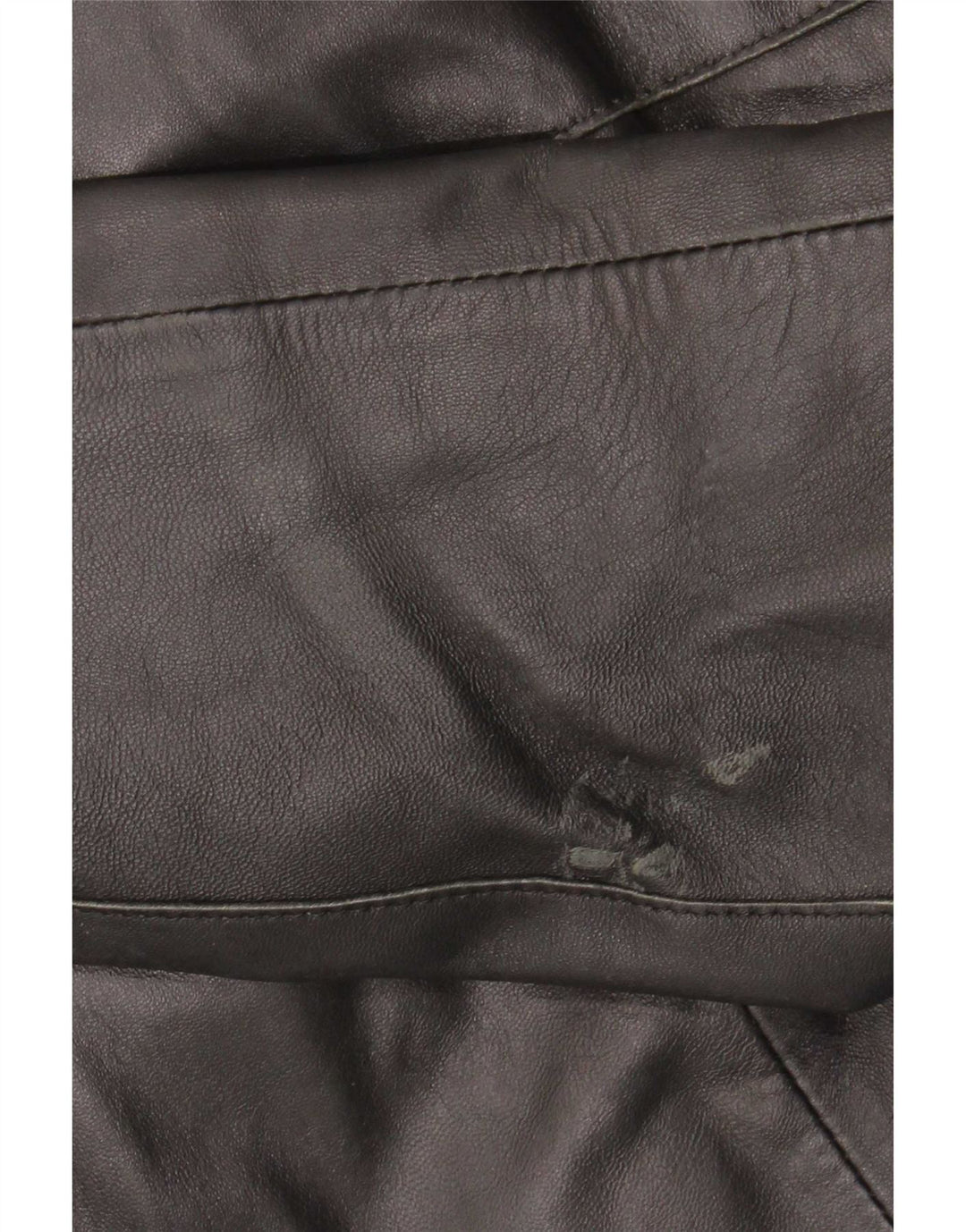Giacca in pelle vintage da donna IT 44 media nera