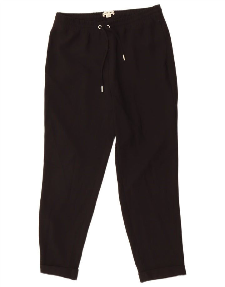 Pantaloni da tuta da donna Whistles Joggers UK 10 Small Poliestere nero
