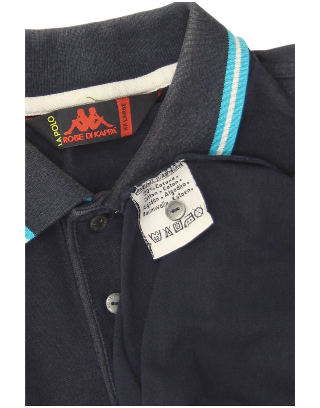 Polo Kappa da uomo 2XL Blu Navy