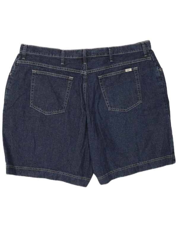 Pantaloncini di jeans Lee Riders da donna US 24 4XL W46 Cotone blu navy