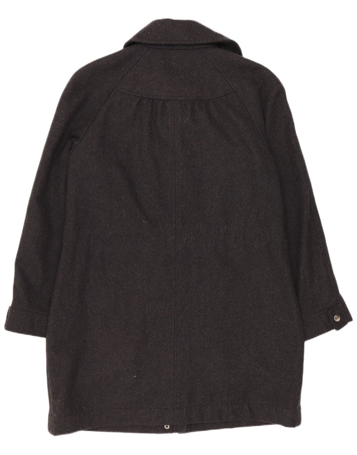 Soprabito da donna Laura Ashley UK 8 piccolo in lana grigia