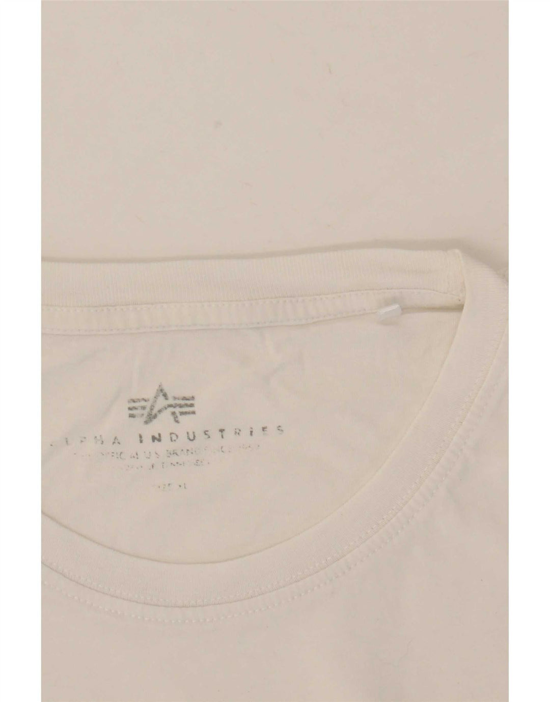 T-shirt grafica da uomo Alpha Industries, taglia grande, bianca