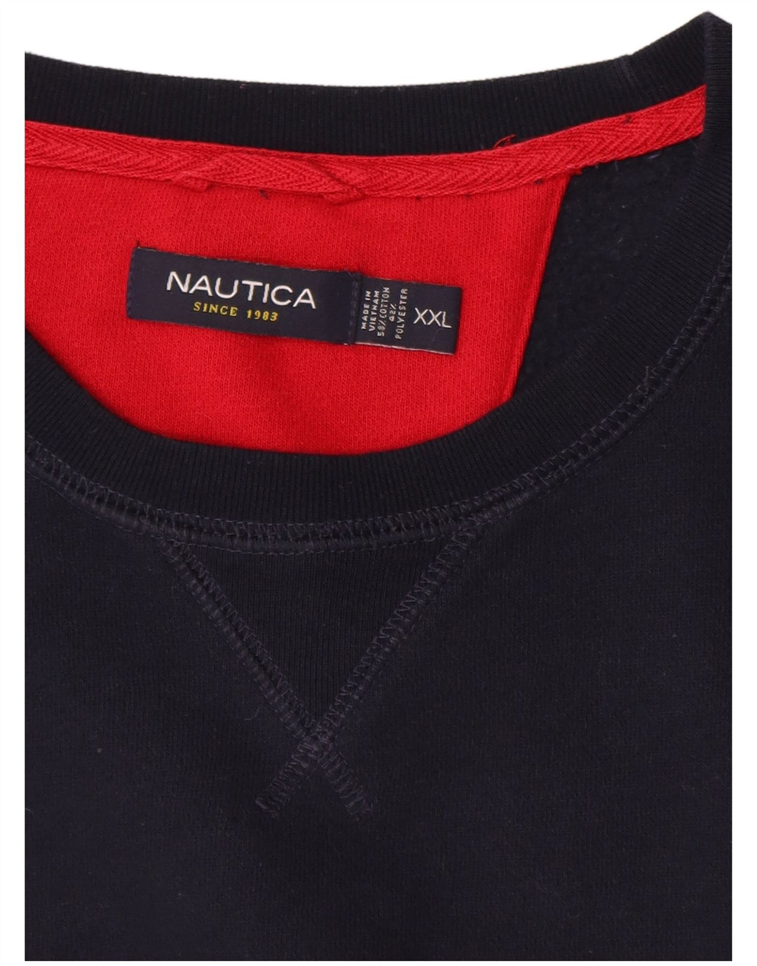 NAUTICA Felpa da uomo Maglione 2XL Cotone blu navy