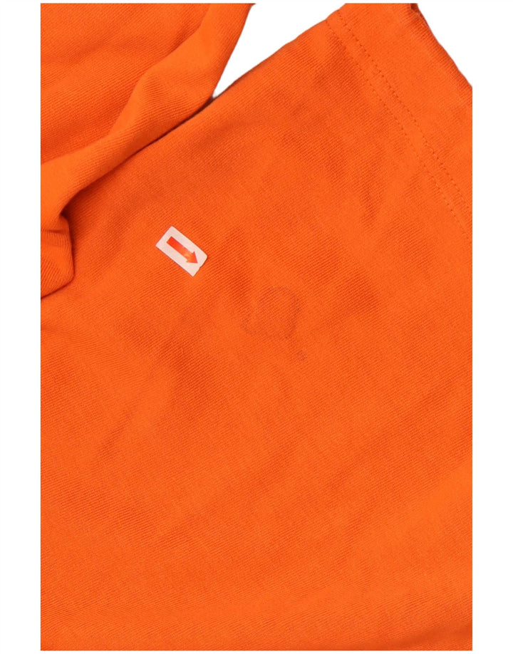 Maglione con cappuccio e zip grafica oversize da donna Champion UK 16 Large Arancione