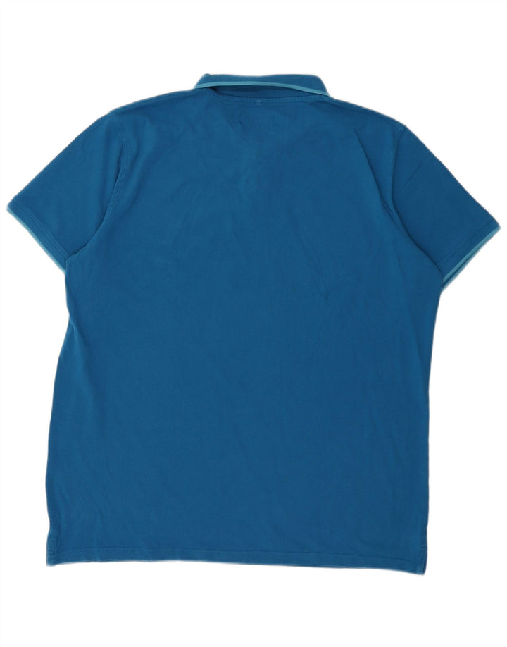Polo Carrera da uomo grande blu