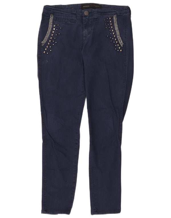 Jeans GUESS Slim da Donna W27 L28 Blu Navy Cotone