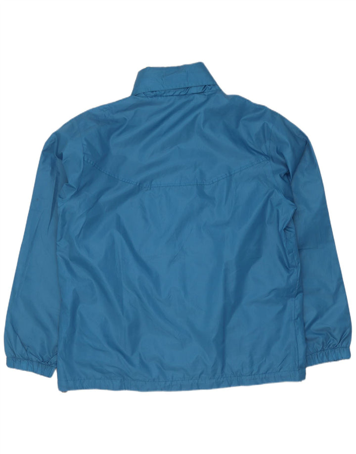 Giacca antipioggia da uomo con cappuccio Brugi UK 42 XL poliestere blu