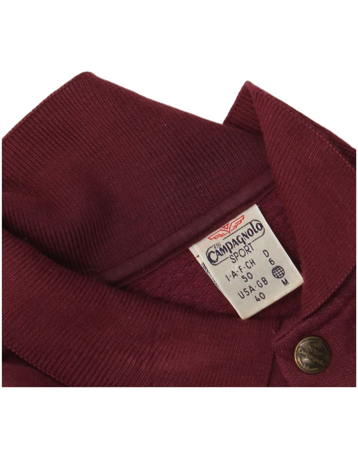 F.LLI Campagnolo Felpa con grafica da uomo Maglione UK 40 Bordeaux medio