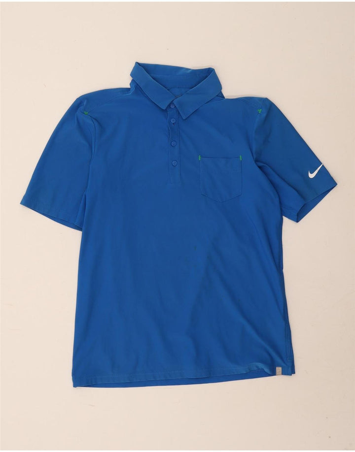 Polo Nike da uomo Dri Fit in poliestere blu medio