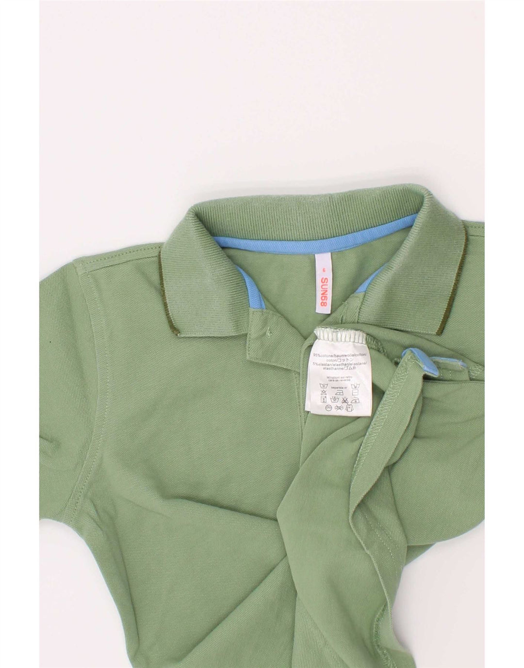 Polo Sun68 da bambino 5-6 anni in cotone verde