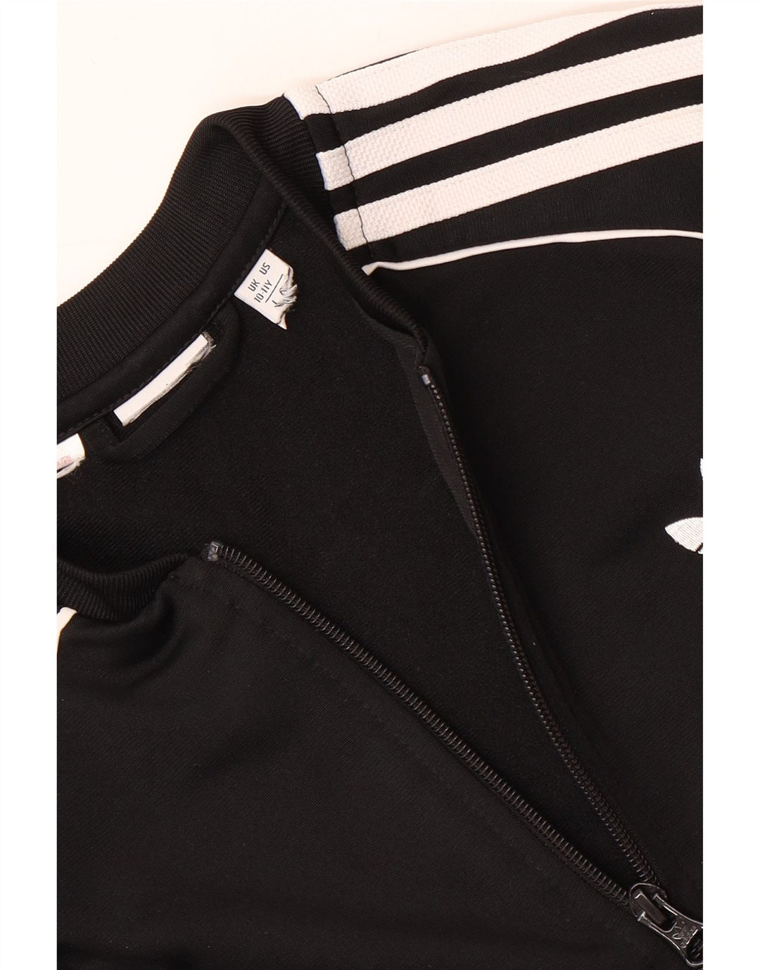 Giacca Top della tuta da ragazza Adidas 10-11 anni Nera