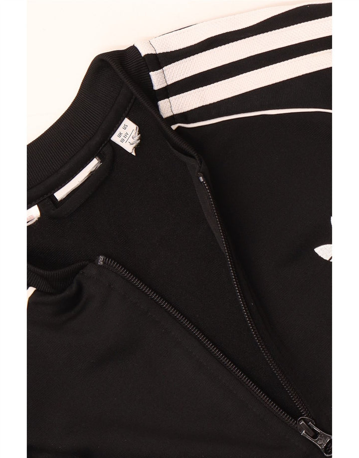 Giacca Top della tuta da ragazza Adidas 10-11 anni Nera