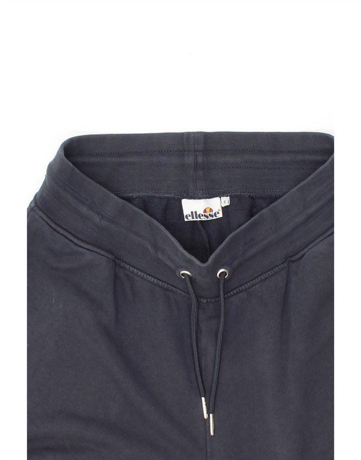ELLESSE Mens Tracksuit Trousers Joggers Small Navy Blue Cotton Vintage Ellesse and Second-Hand Ellesse from Messina Hembry 