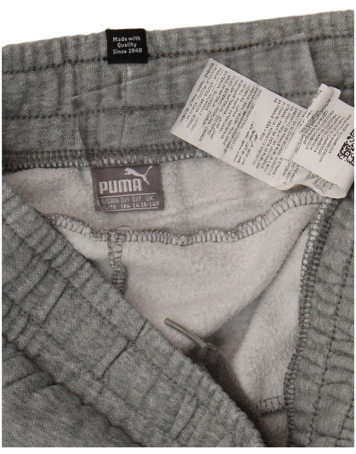 Pantaloni della tuta da ragazzo PUMA Joggers 13-14 anni in cotone grigio