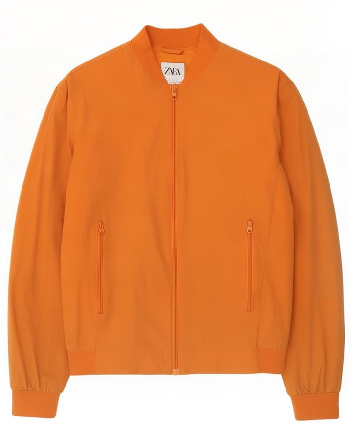 Giubbotto bomber da uomo Zara UK 38 nylon arancione medio