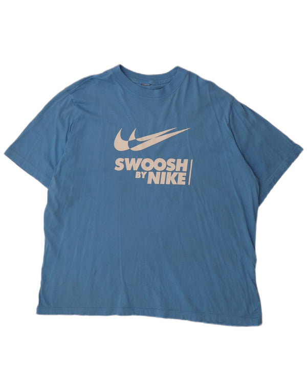 T-shirt grafica Nike Swoosh da uomo 2XL Blu