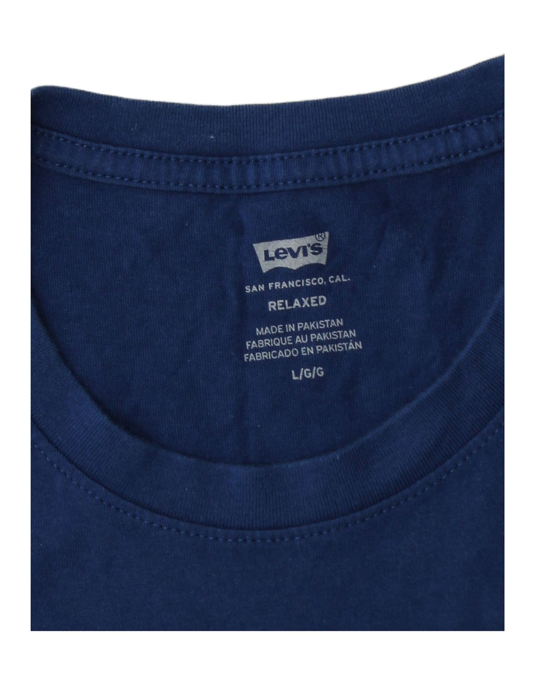 T-shirt grafica rilassata da uomo LEVI'S Top grande blu navy