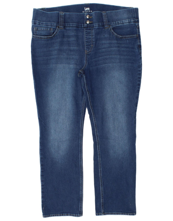 Jeans slim Lee Riders da donna US 18 2XL W38 L27 Cotone blu
