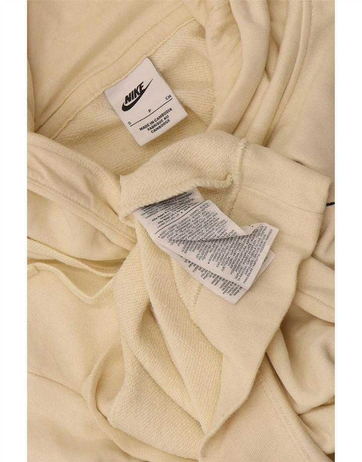 Felpa con cappuccio da uomo Nike Small in cotone beige