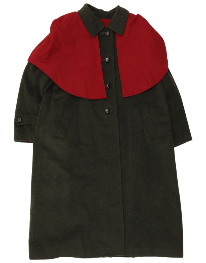 Soprabito da donna Himalaya UK 16 Large Green Colourblock in lana vergine