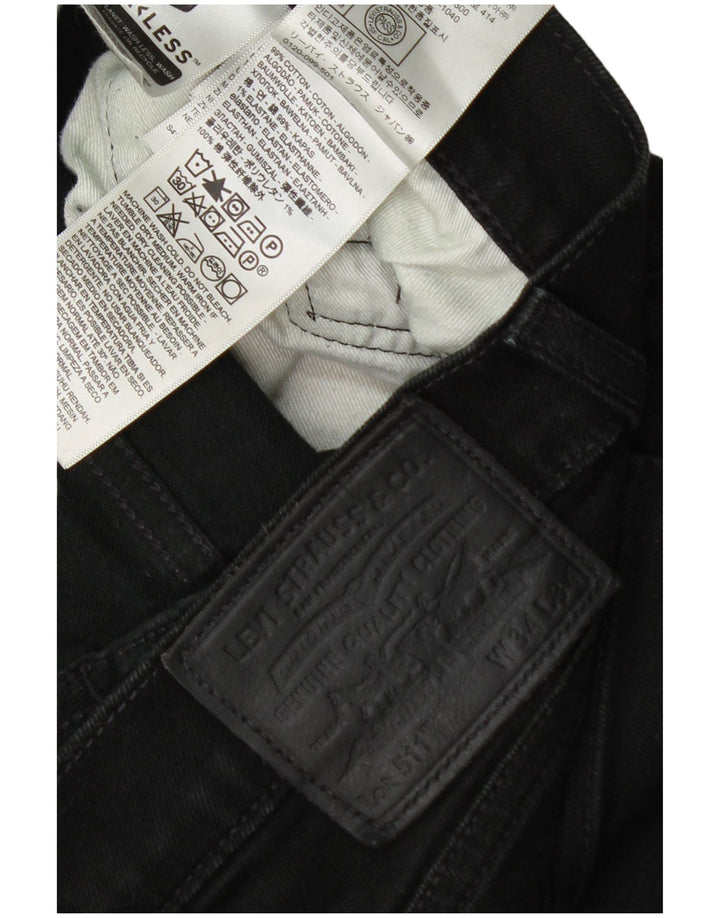 Jeans Levi's Uomo 511 Slim W34 L34 Cotone Nero