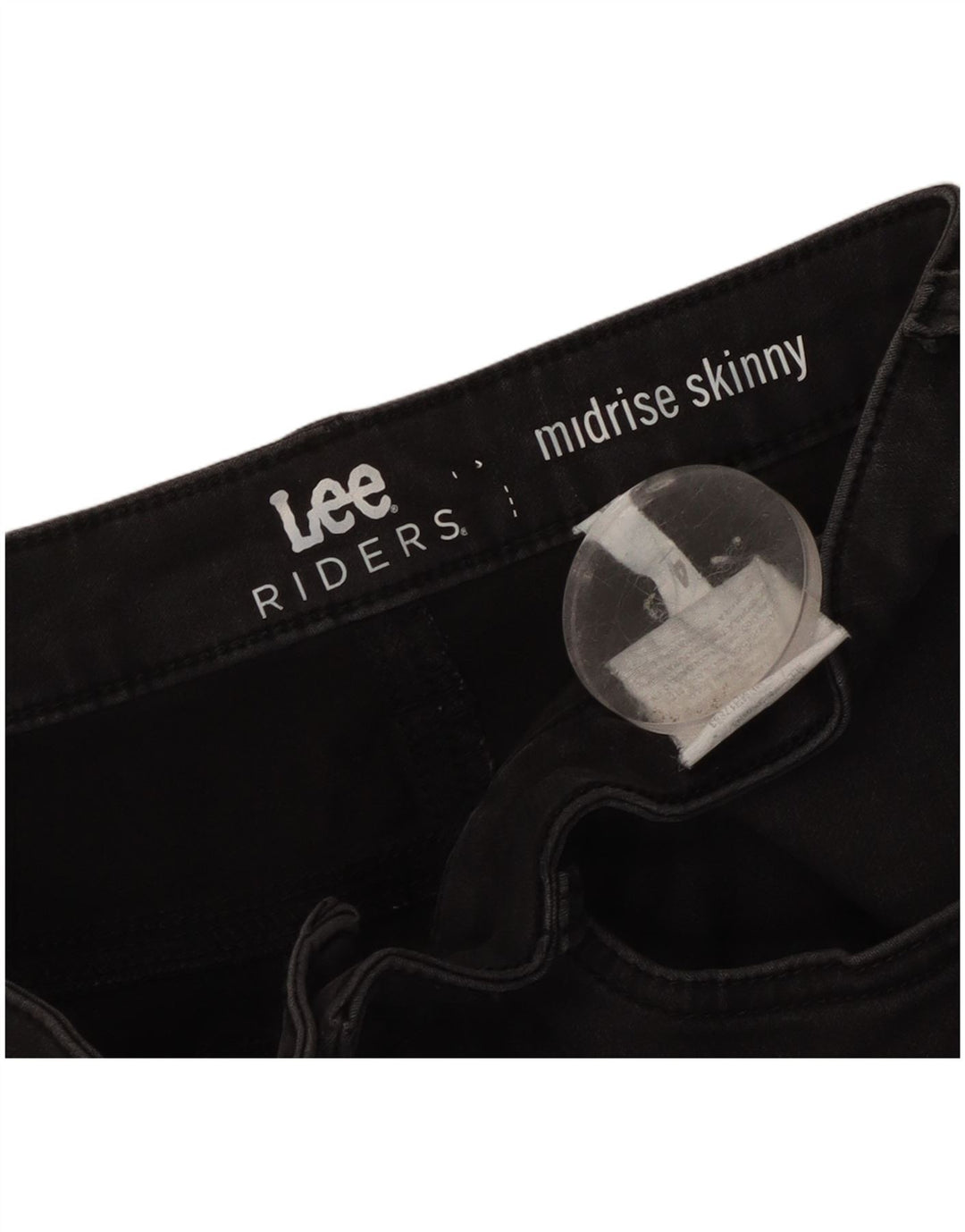 Jeans skinny LEE Riders a vita media da donna US 4 Small W32 L24 Nero