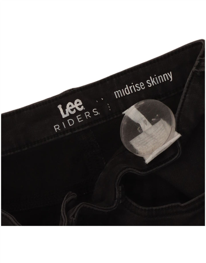 Jeans skinny LEE Riders a vita media da donna US 4 Small W32 L24 Nero