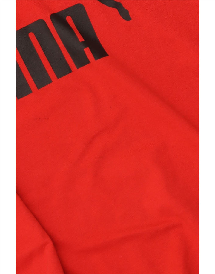 T-shirt grafica da uomo Puma Large rossa