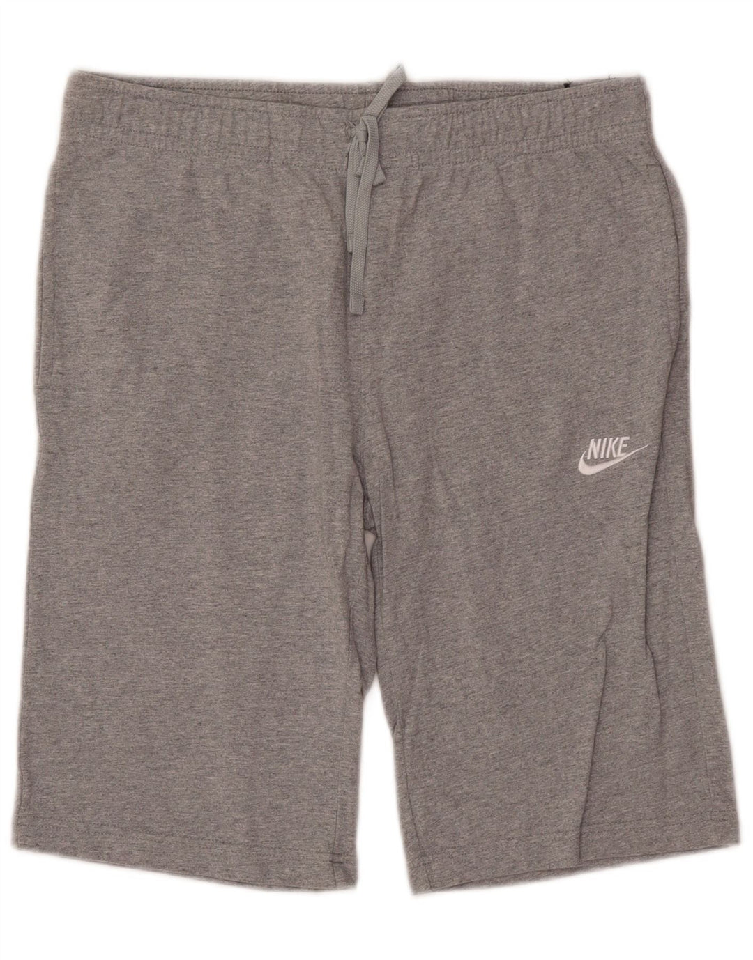 Pantaloncini sportivi da uomo NIKE in cotone screziato grigio medio