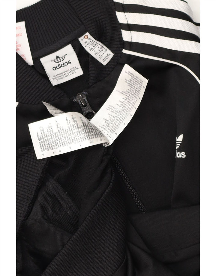 Giacca da tuta da ragazzo Adidas 11-12 anni in poliestere nero