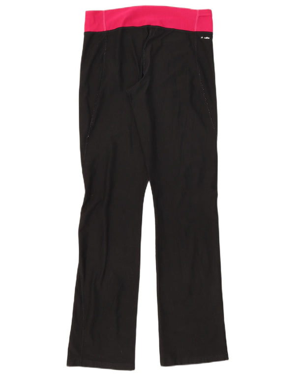 Pantaloni della tuta Adidas Climalite da donna UK 8/10 Small Black Colourblock
