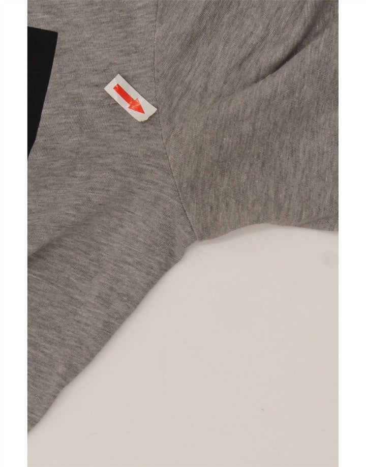 T-shirt grafica Nike Dri Fit da uomo, piccola, in cotone grigio