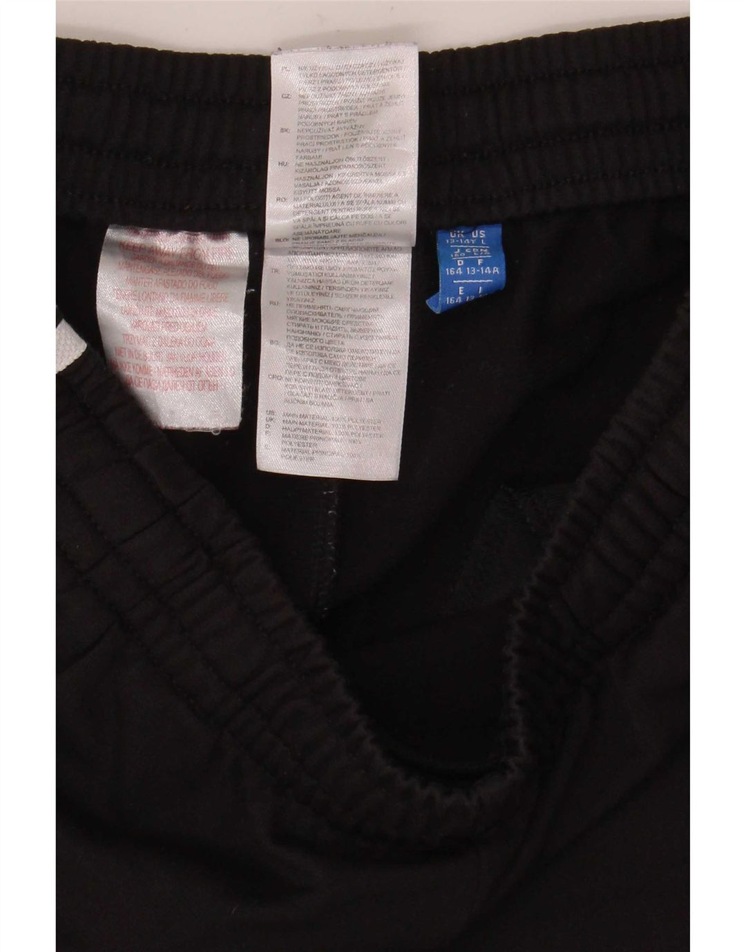 Pantaloncini sportivi Adidas da ragazzo 13-14 anni in poliestere nero