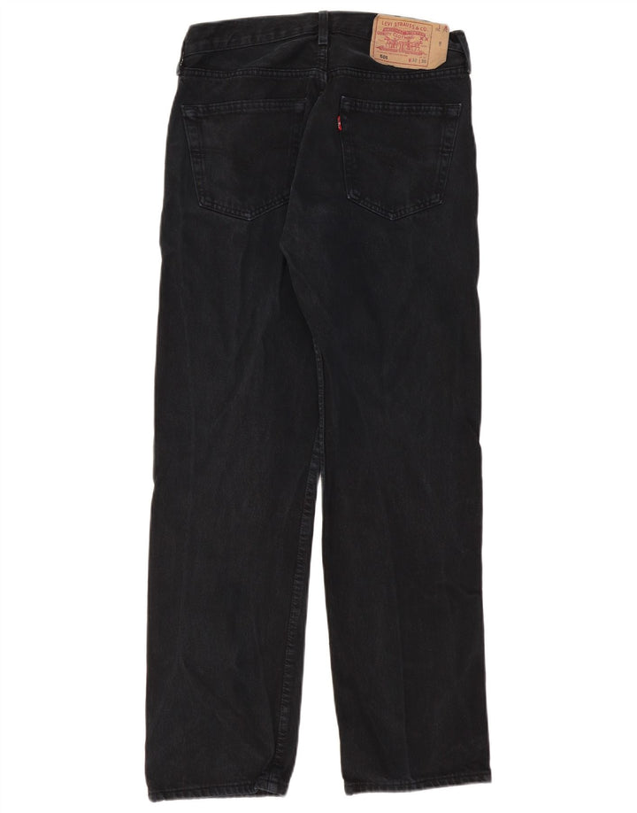 Jeans dritti Levi's 501 da donna W32 L30 cotone nero