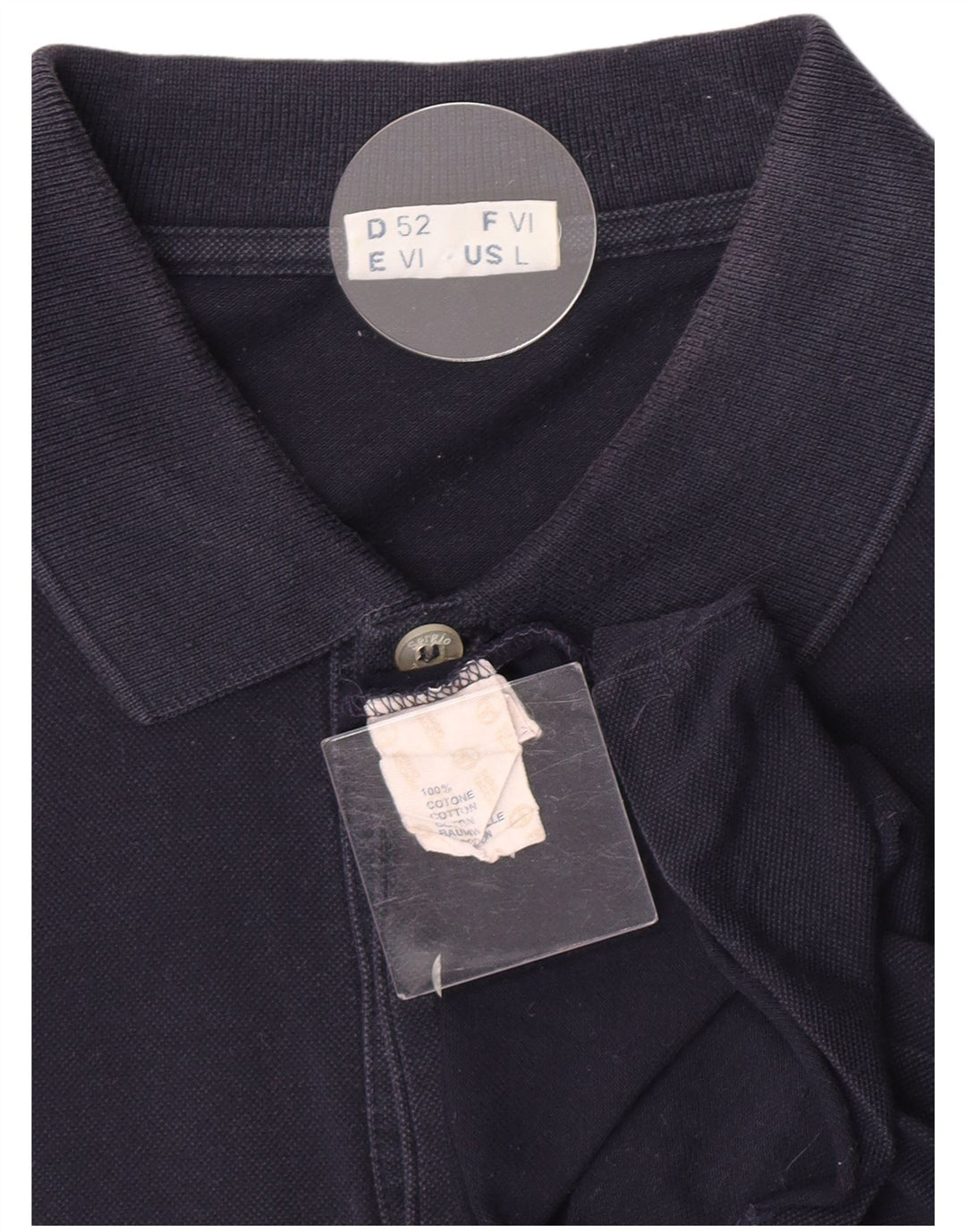 Polo Uomo Sergio Tacchini Taglia Grande in Cotone Blu Navy