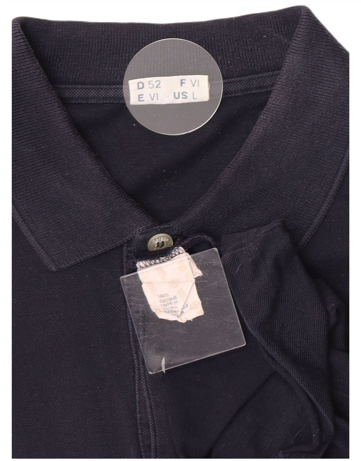Polo Uomo Sergio Tacchini Taglia Grande in Cotone Blu Navy
